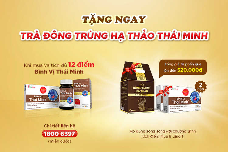 Ưu đãi: Tặng trà Đông trùng hạ thảo Thái Minh khi mua Bình Vị Thái Minh 1